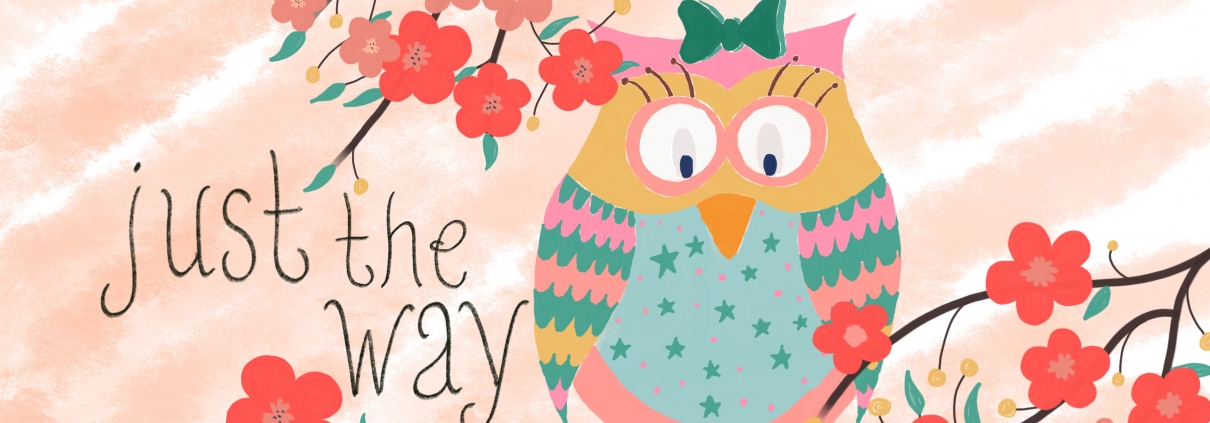 perfect owl art print floral botanical by Jennifer Reid