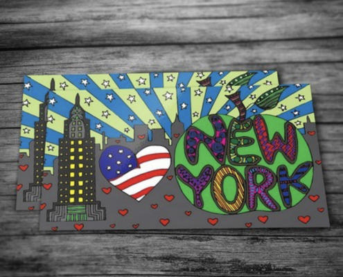 new york postcards stationery by Jennifer Reid