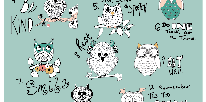 owl art print by Jennifer Reid