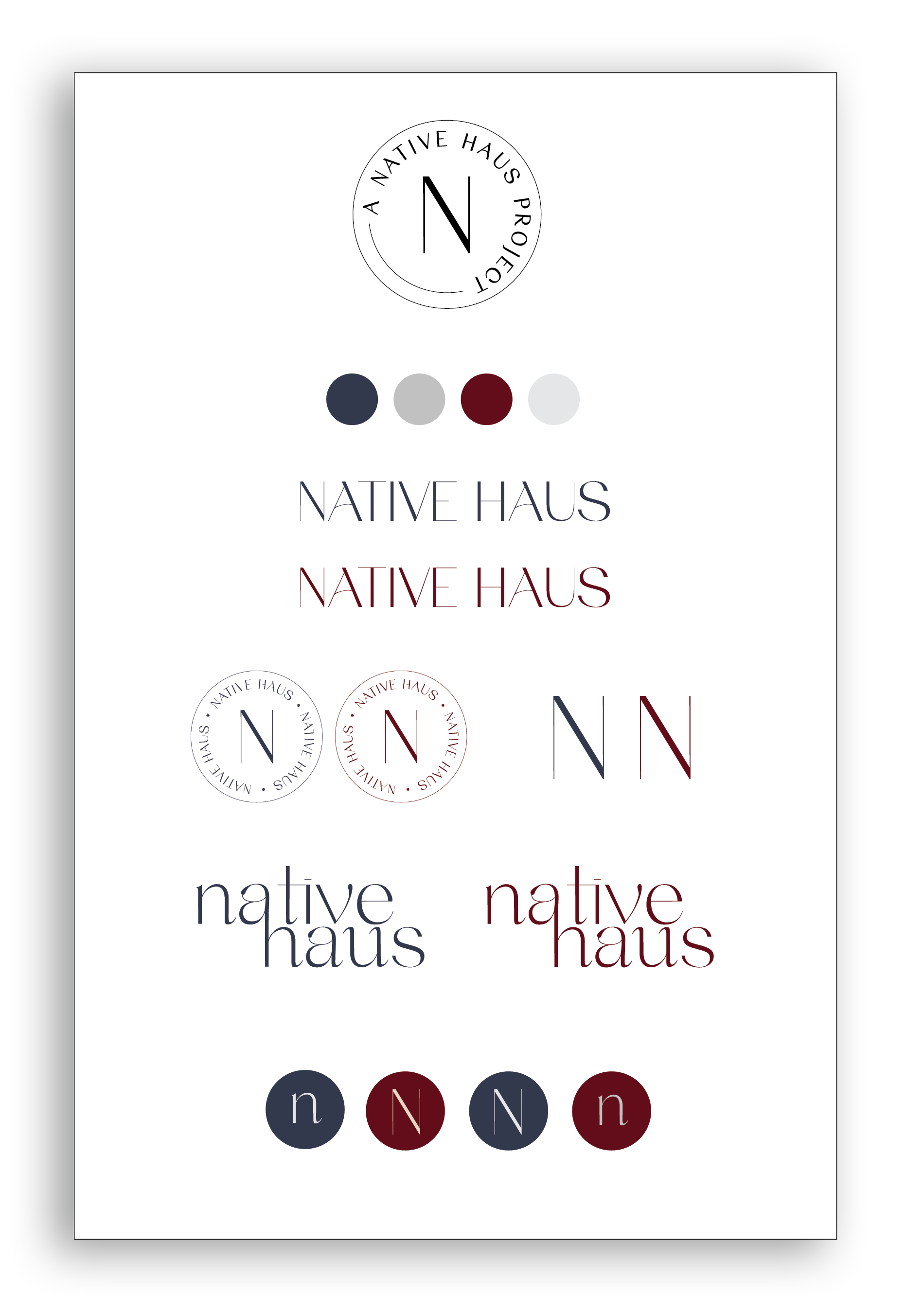 native haus branding design by Jennifer Reid