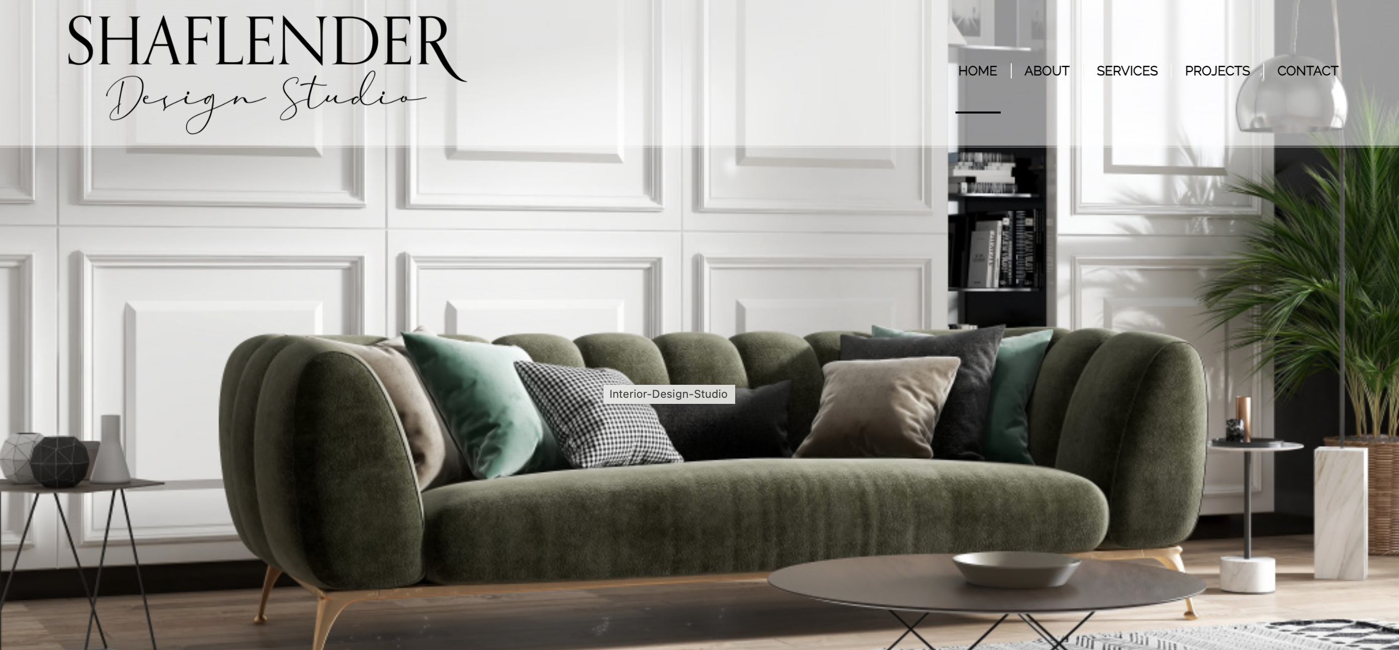 Shaflender Design Studio Website Design by Jennifer Reid