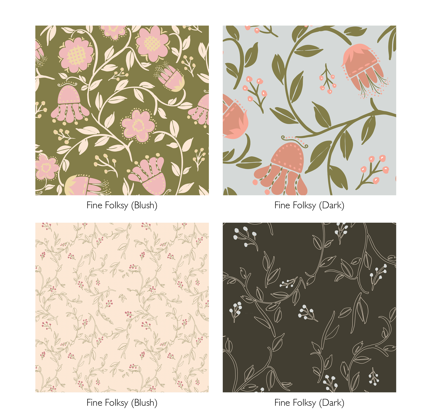 bush florals collection by Jennifer Reid