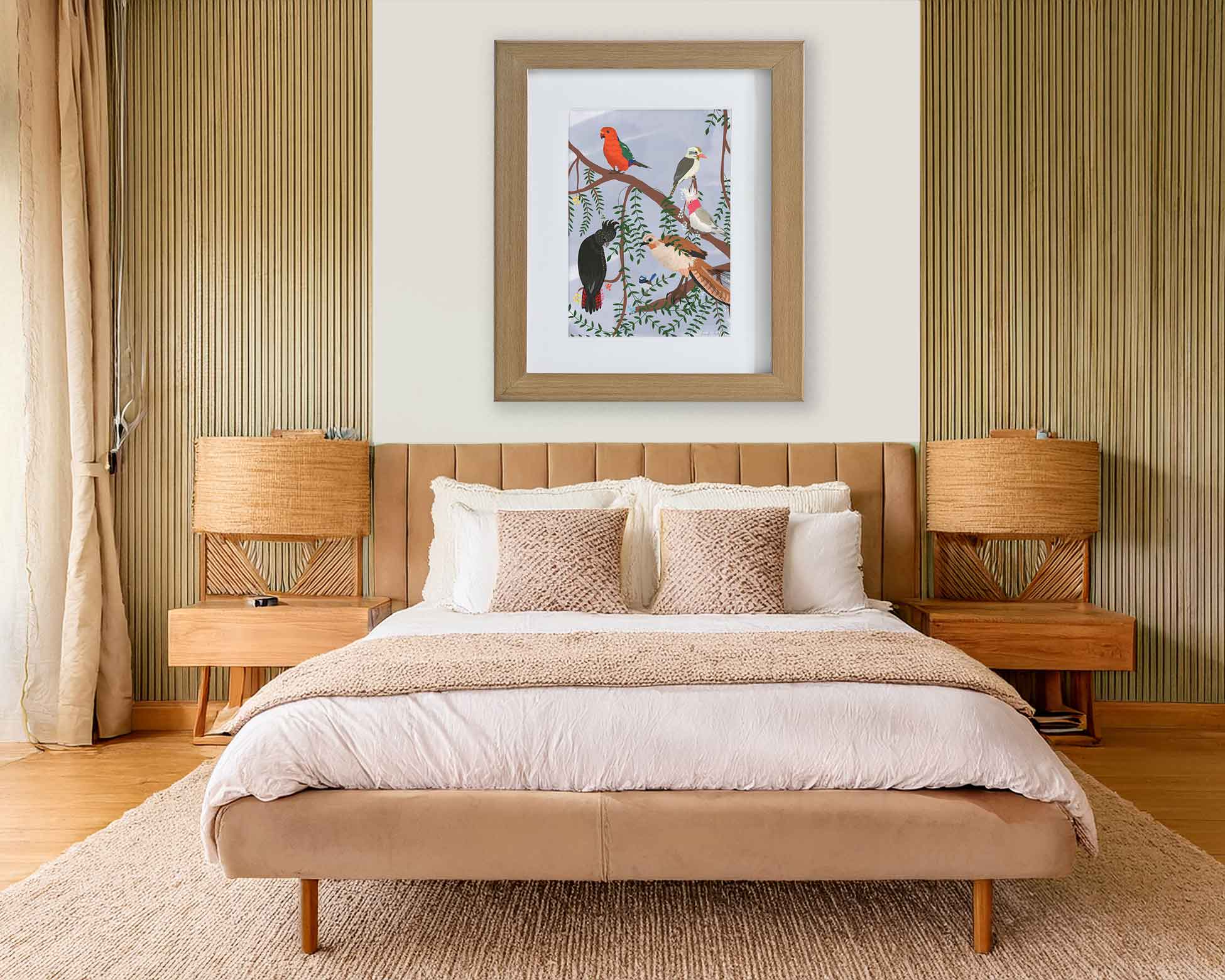 Australian Birds (Framed) by Jennifer Reid