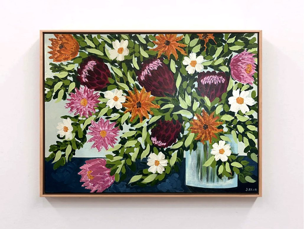 Joy in Bloom Framed by Jennnifer Reid