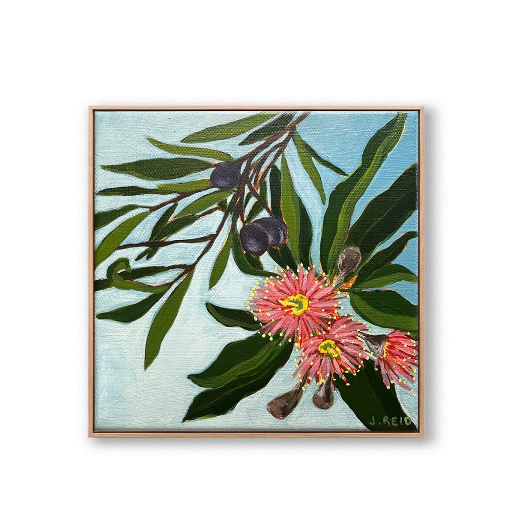 Where Two Homes Meet Framed Canvas by Jennifer Reid